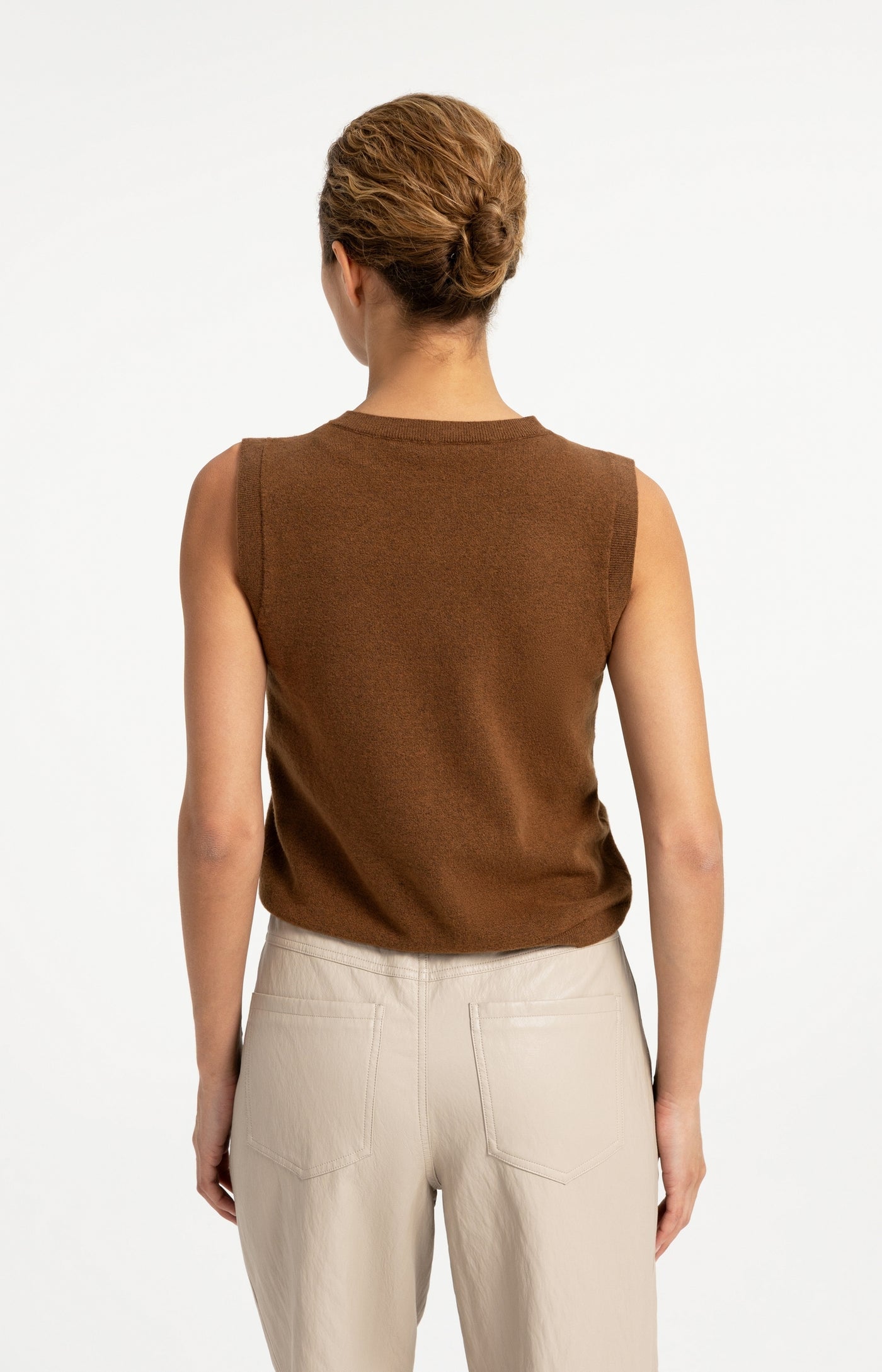 Knitted Spencer with Button Closure