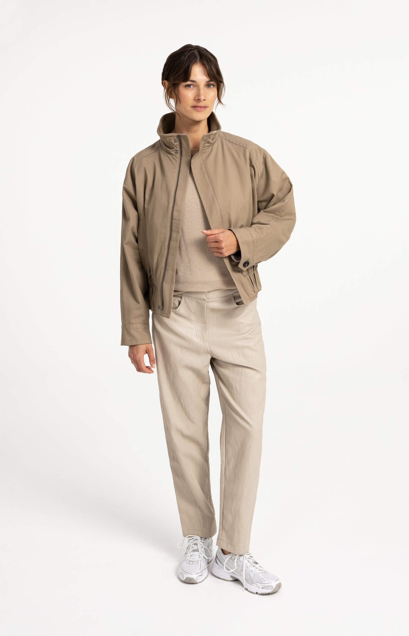 Faux Leather Carrot Fit Trouser