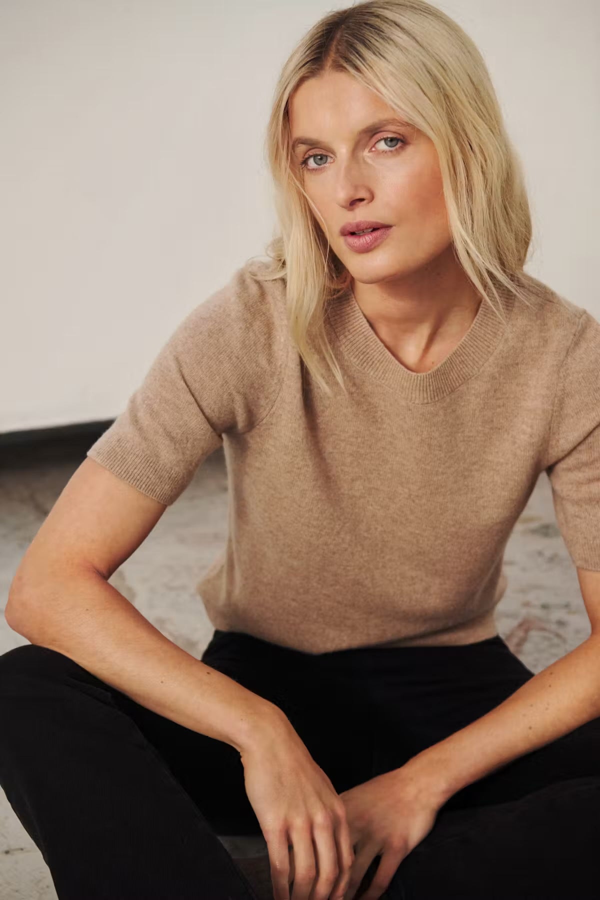 Everlotta Cashmere Short Sleeve Pullover