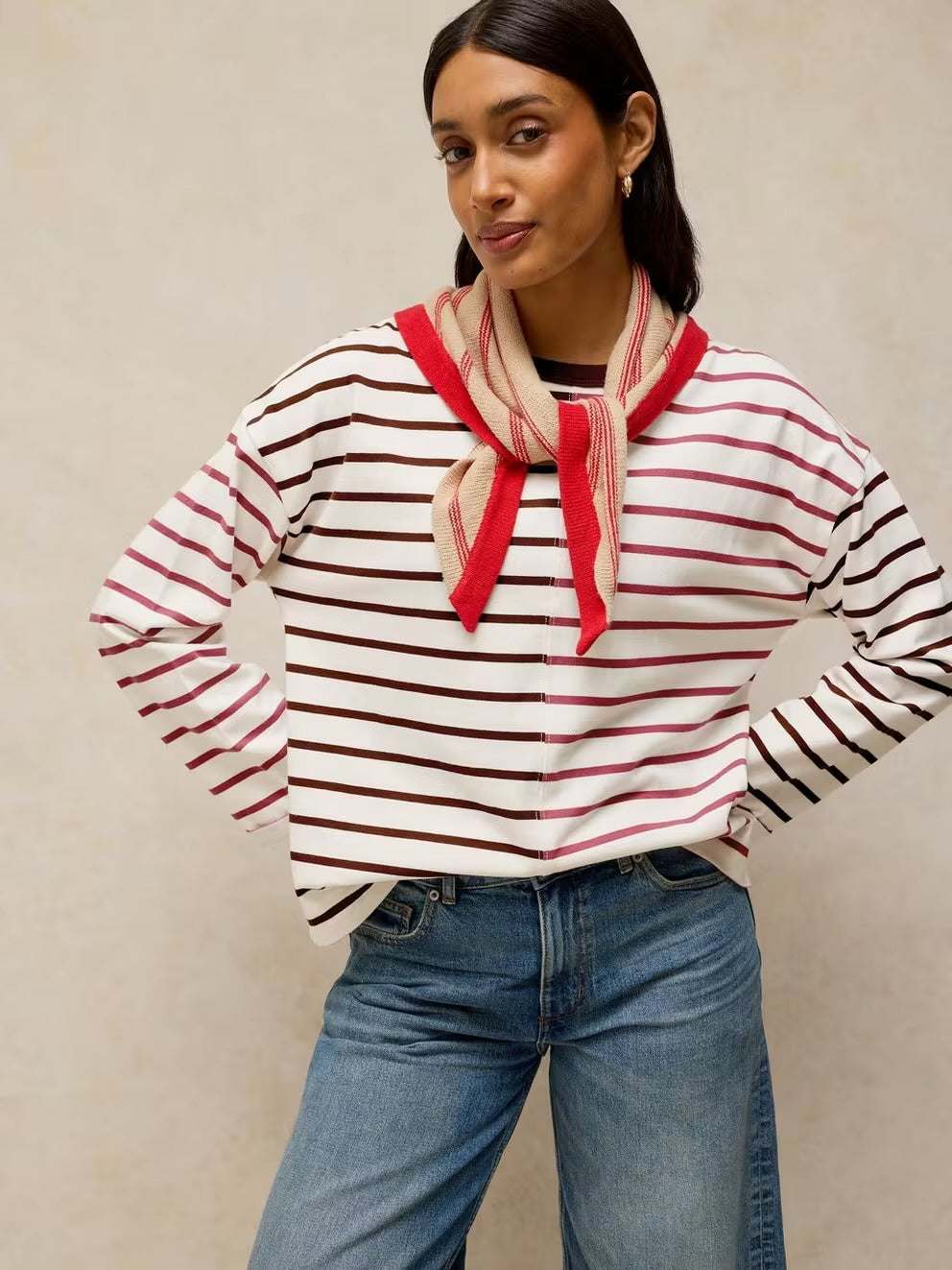 Kim Stripe LS Tee