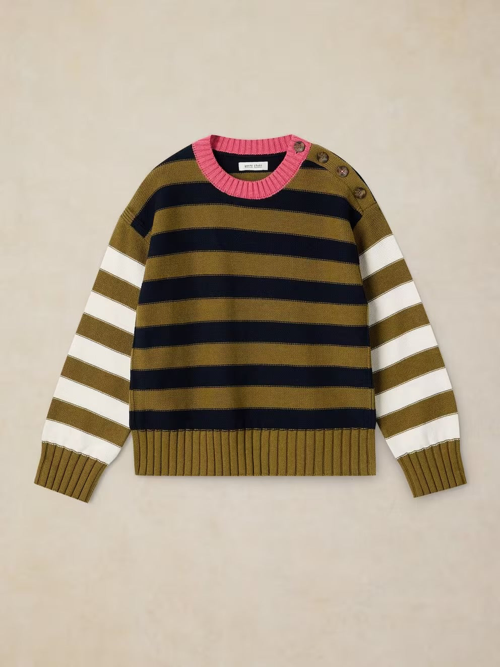 Bea Button Cotton Jumper