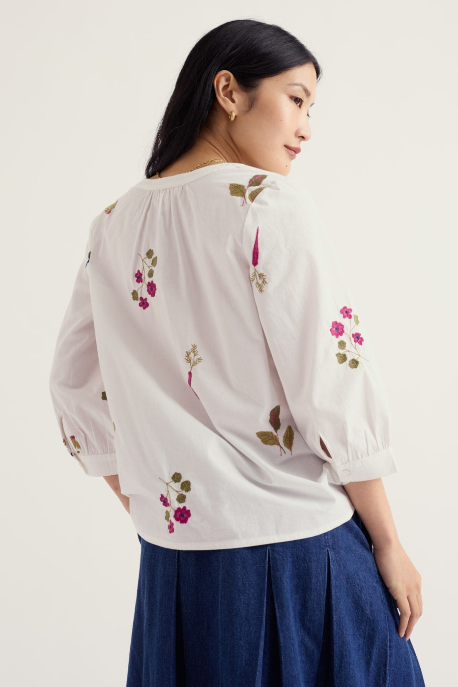 Grace Embroidered Cotton Top