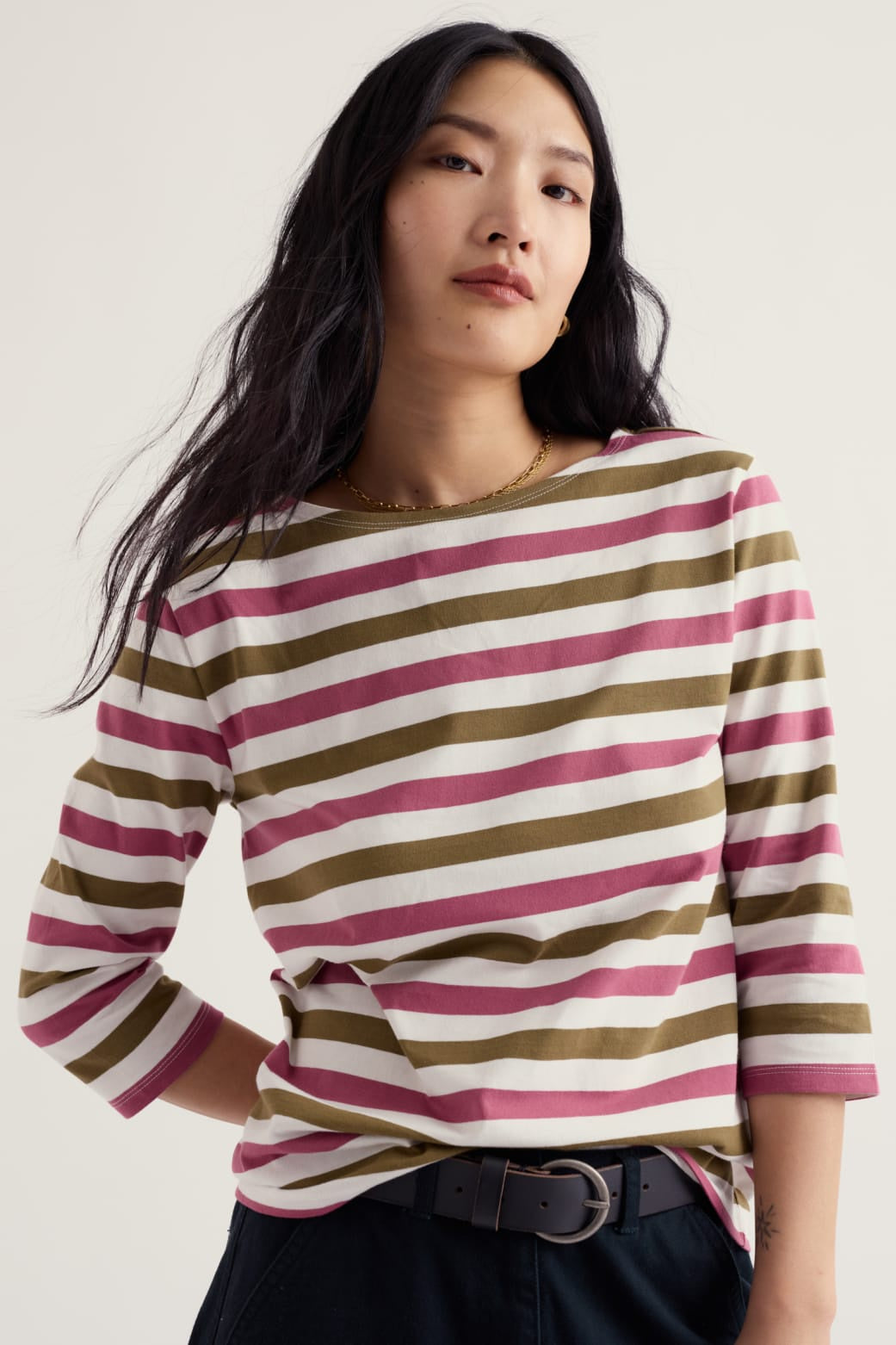 Sailor 3/4 Sleeve Top