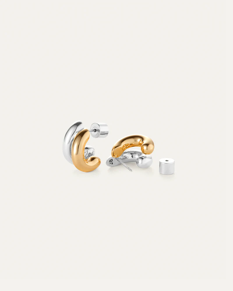 Mini Florence Earrings - Two Tone