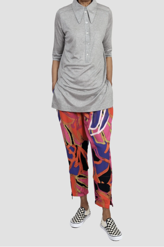 Leland Jaunt Polo - Grey Marl