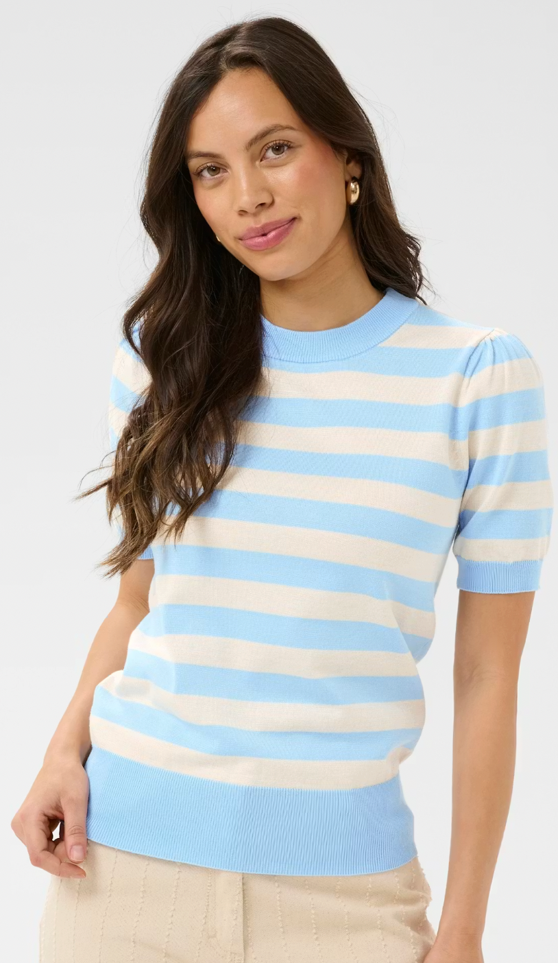 Mila SS Block Stripe Pullover