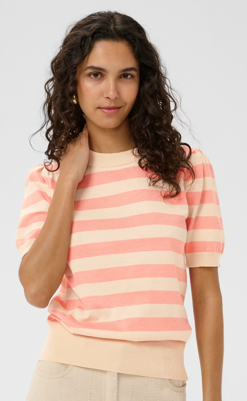 Mila SS Block Stripe Pullover