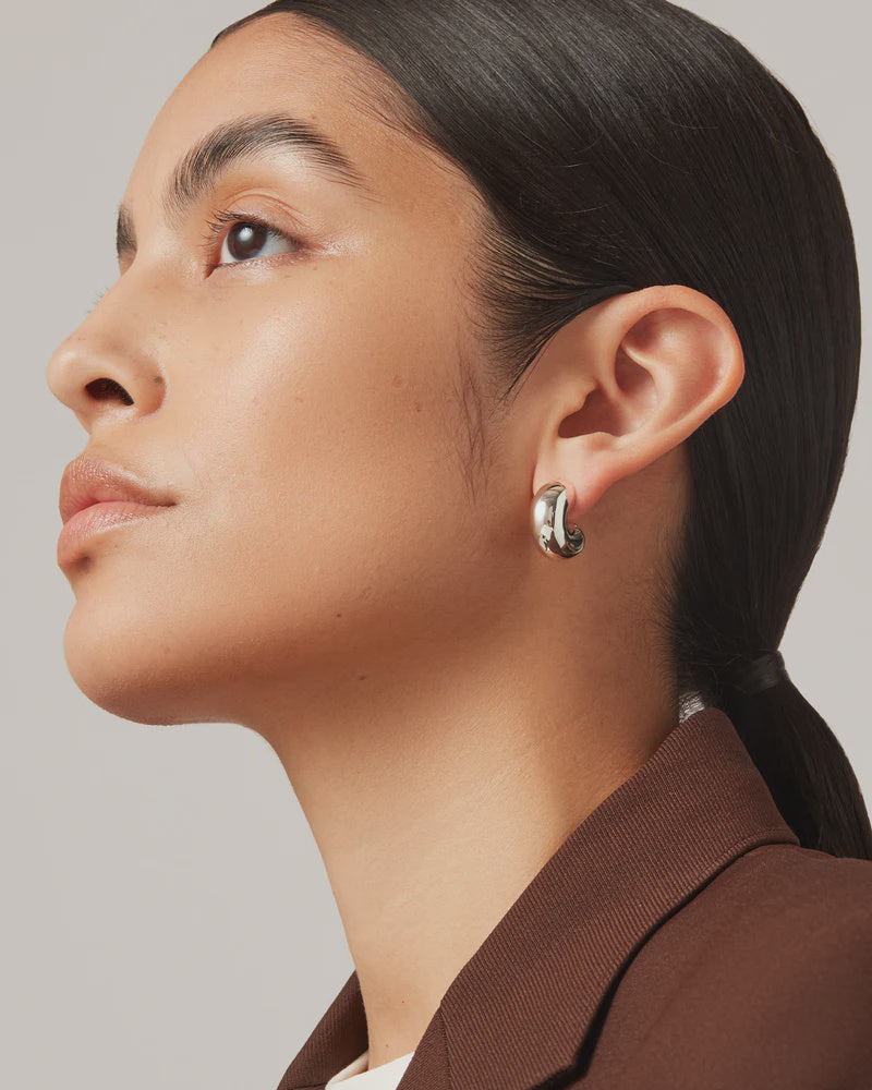 Tome Hoops - Medium Silver
