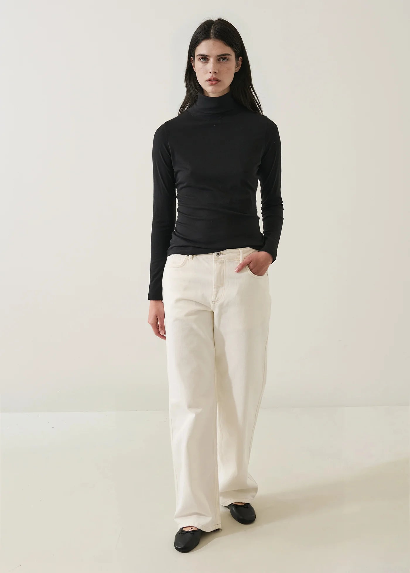 Lightweight Pima Cotton Turtleneck