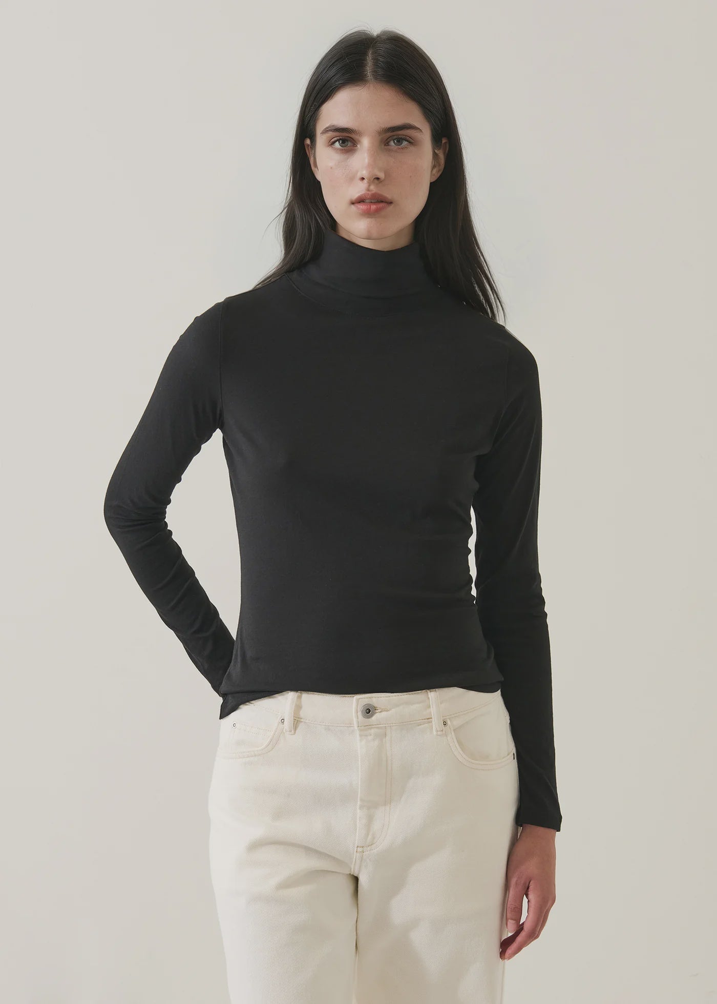 Lightweight Pima Cotton Turtleneck