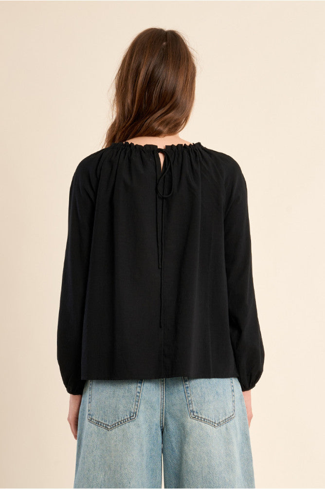 Beaded Neckline Blouse