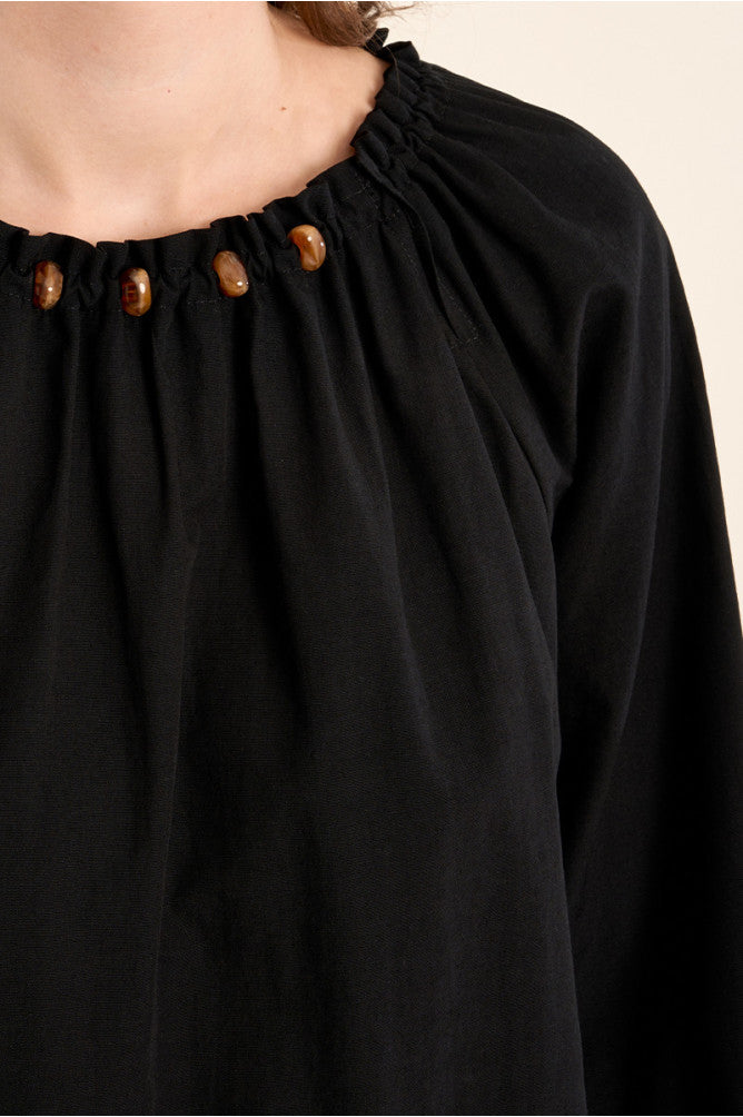 Beaded Neckline Blouse