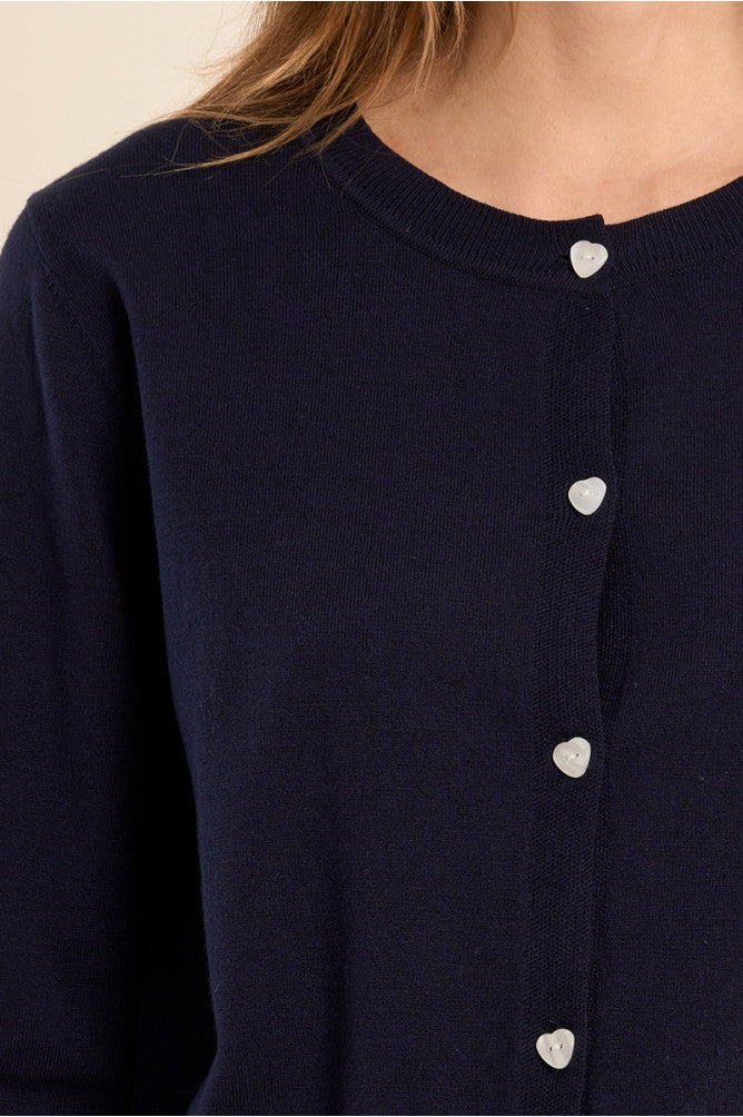 Heart Button Cardigan