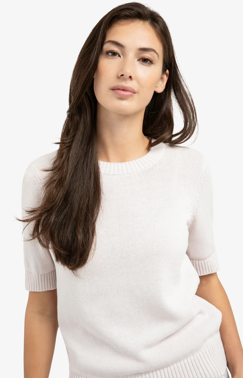Knitted Sweater with Rolled-Up Cuff