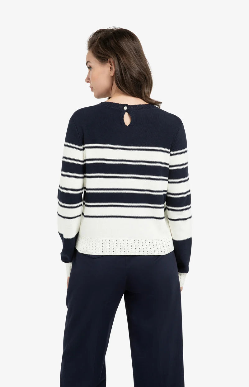 Knitted Sweater with Stripes