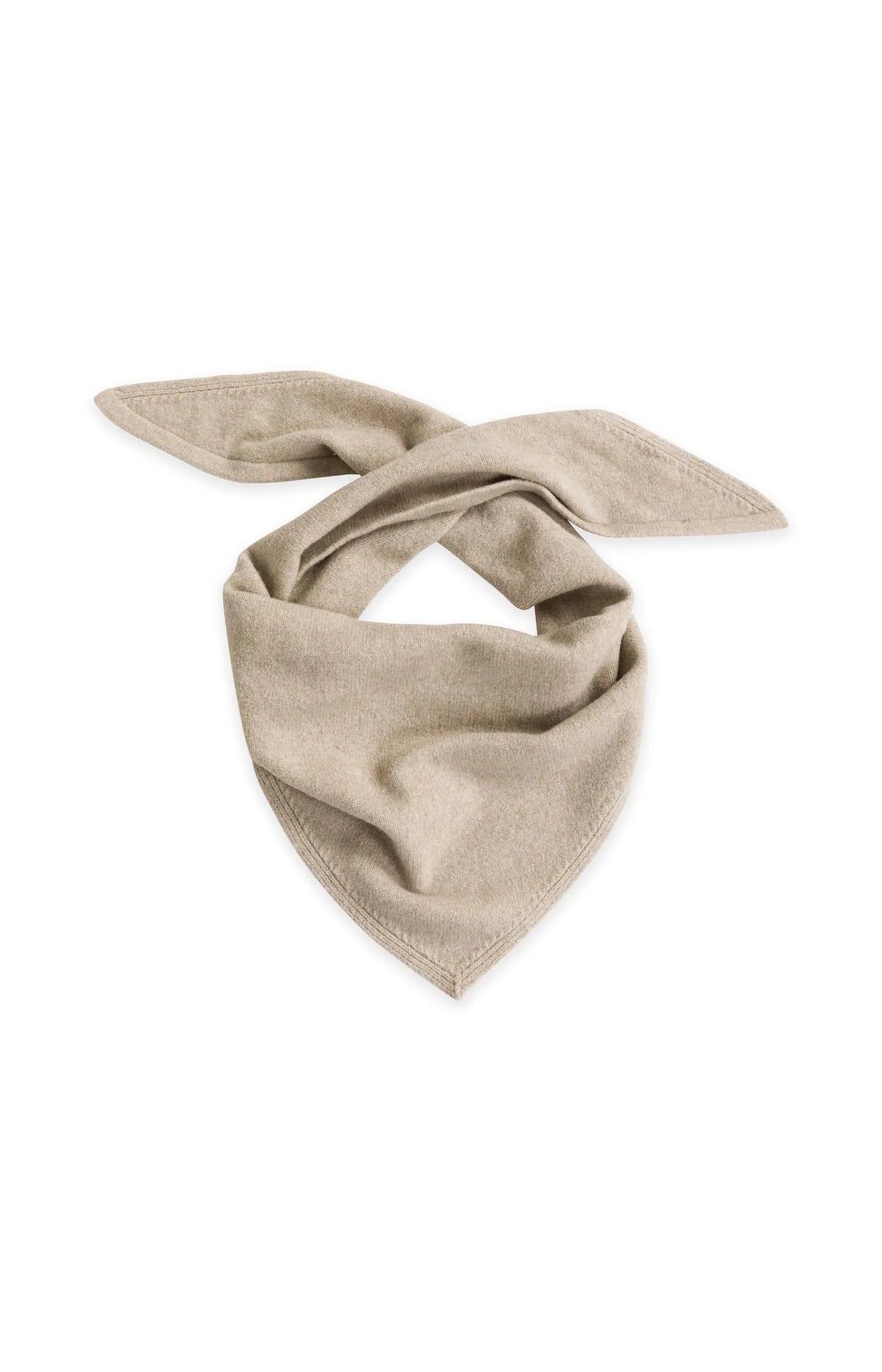 Knitted Triangle Scarf