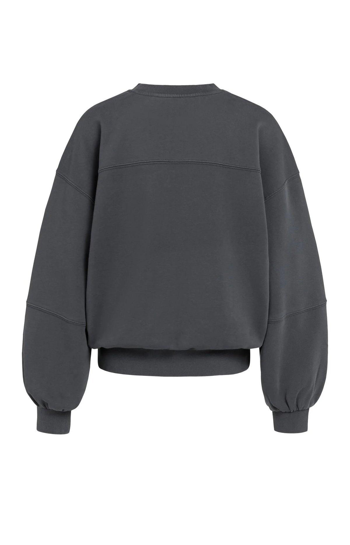 Washed Sweatshirt with Balloon Sleeve