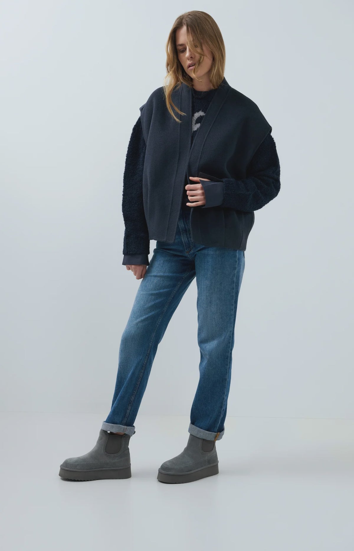 Oversized Wool-Mix Body Warmer
