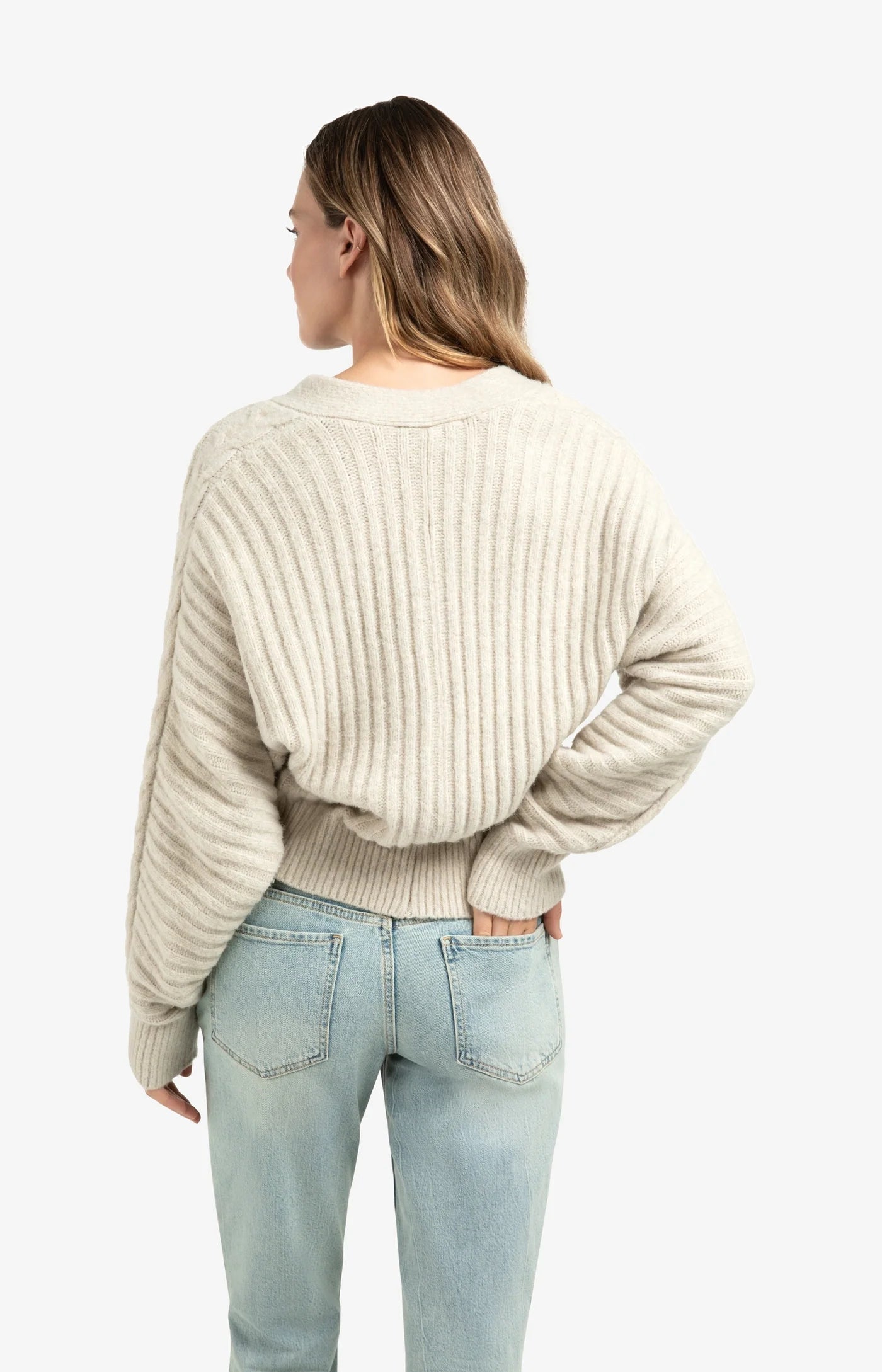 Batwing soft knit cardigan
