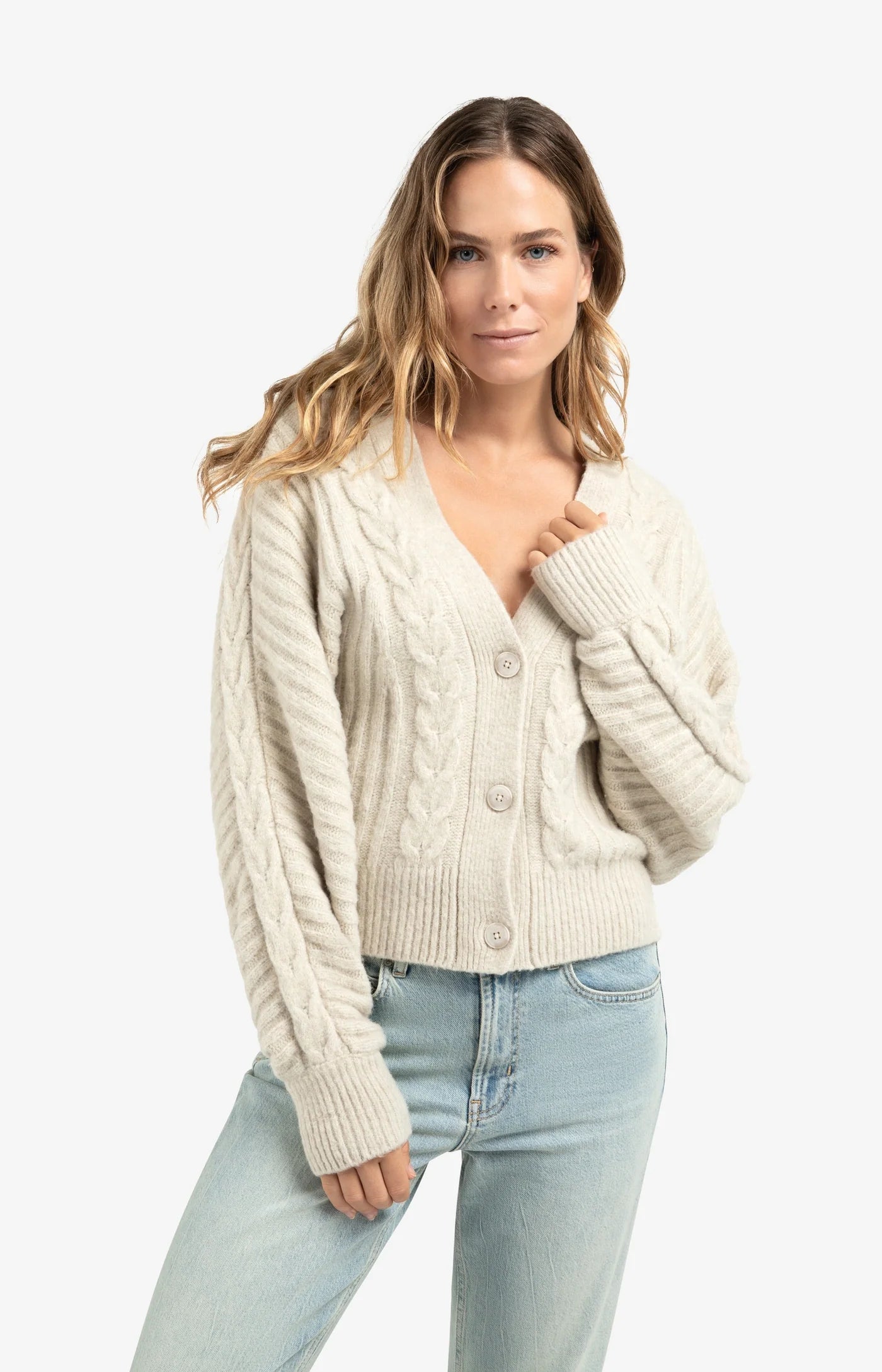 Batwing soft knit cardigan