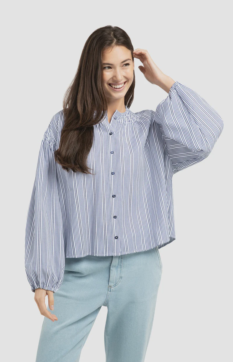 Striped Poplin Shirt