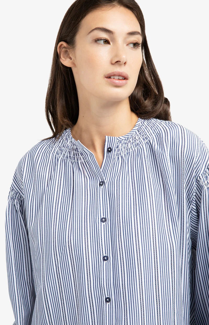 Striped Poplin Shirt