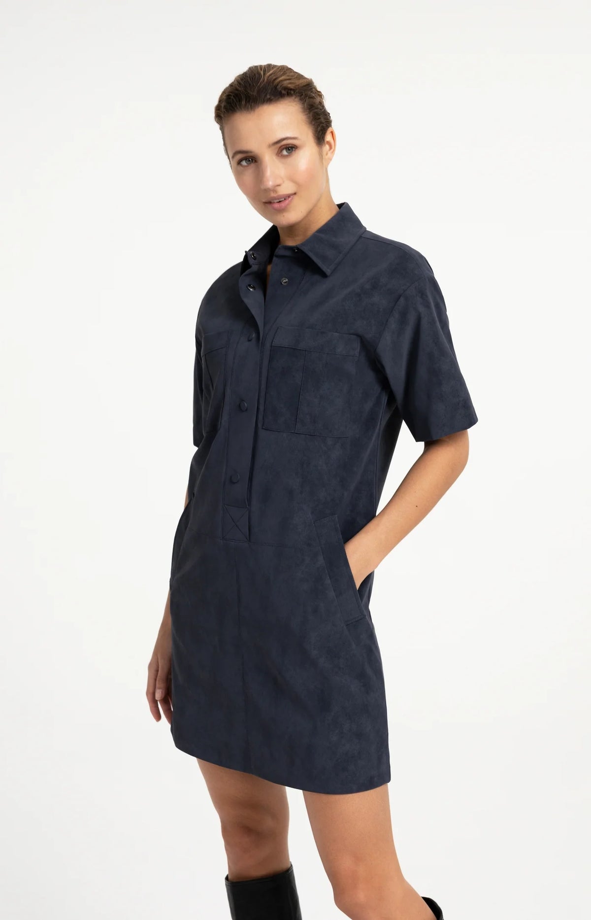 Suedine Dress