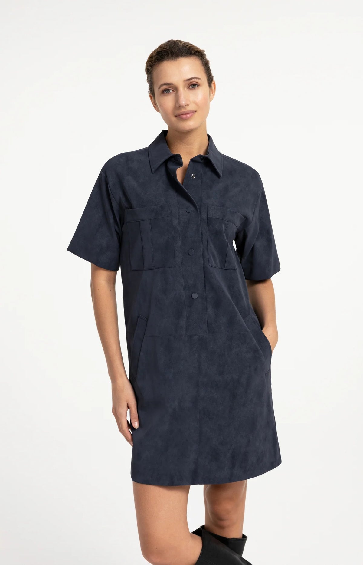 Suedine Dress