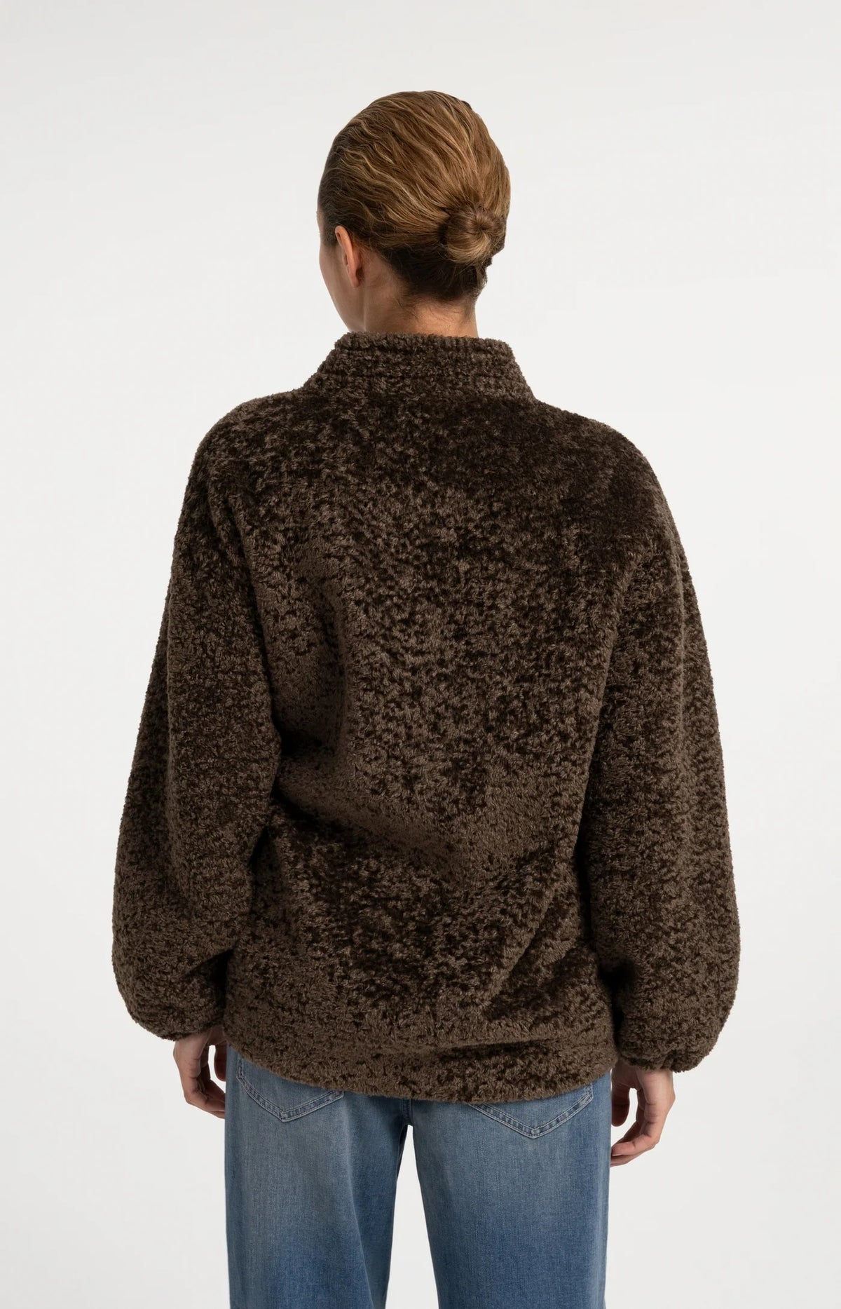 Faux Fur Kimono Wrap Jacket