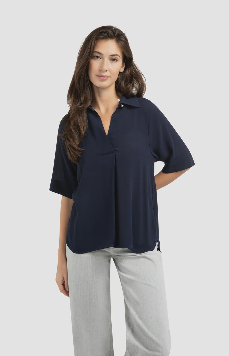 Short Sleeve Raglan Sleeve Blouse