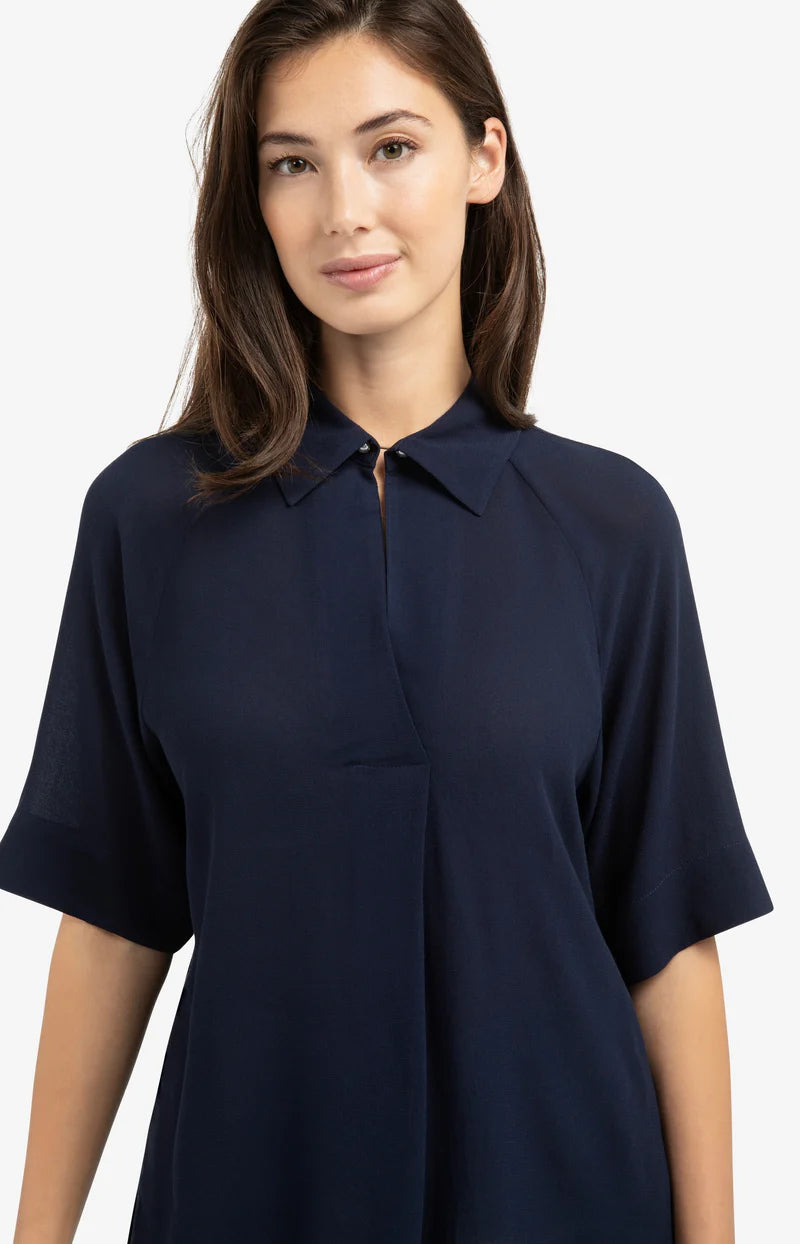 Short Sleeve Raglan Sleeve Blouse