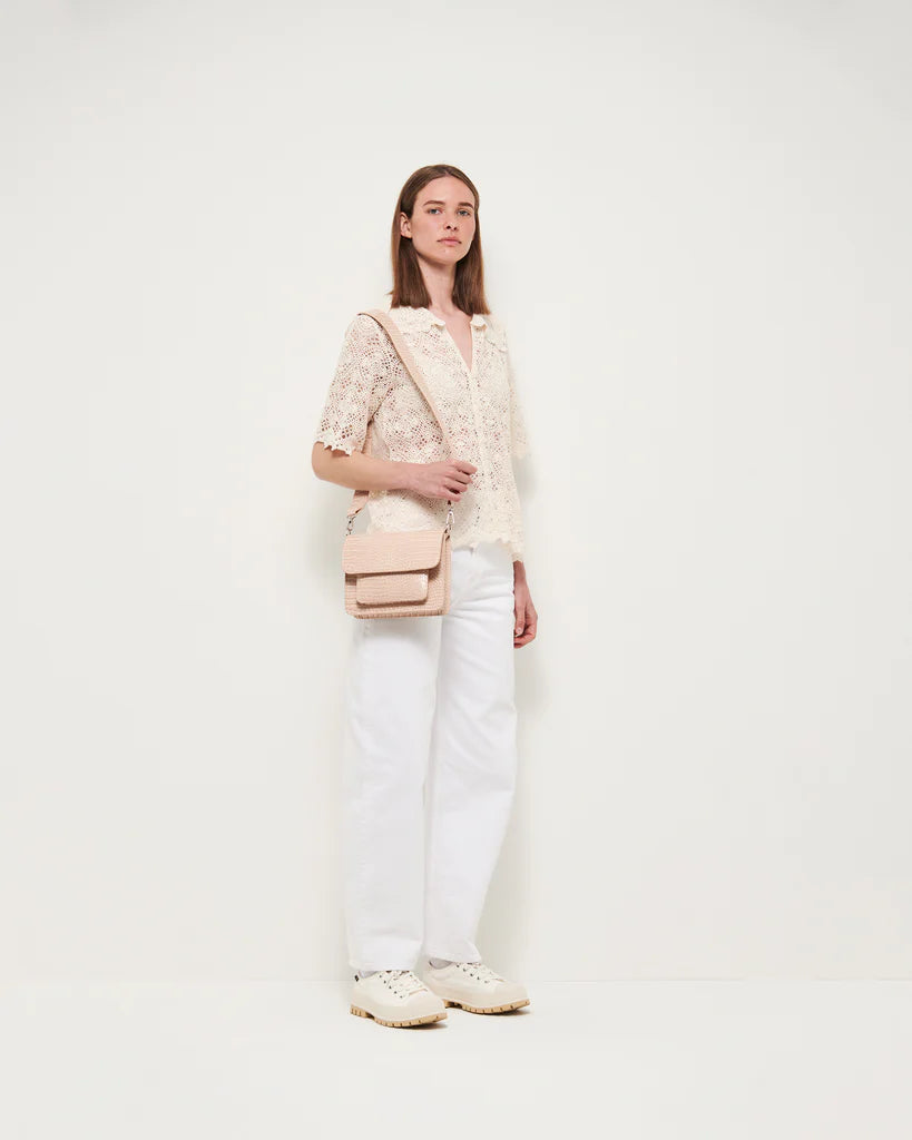 Cayman Pocket Crossbody - Sand Beige