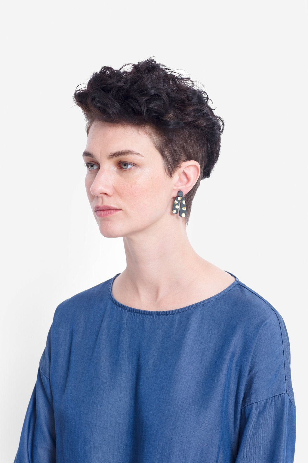 Painted Poppy Earring