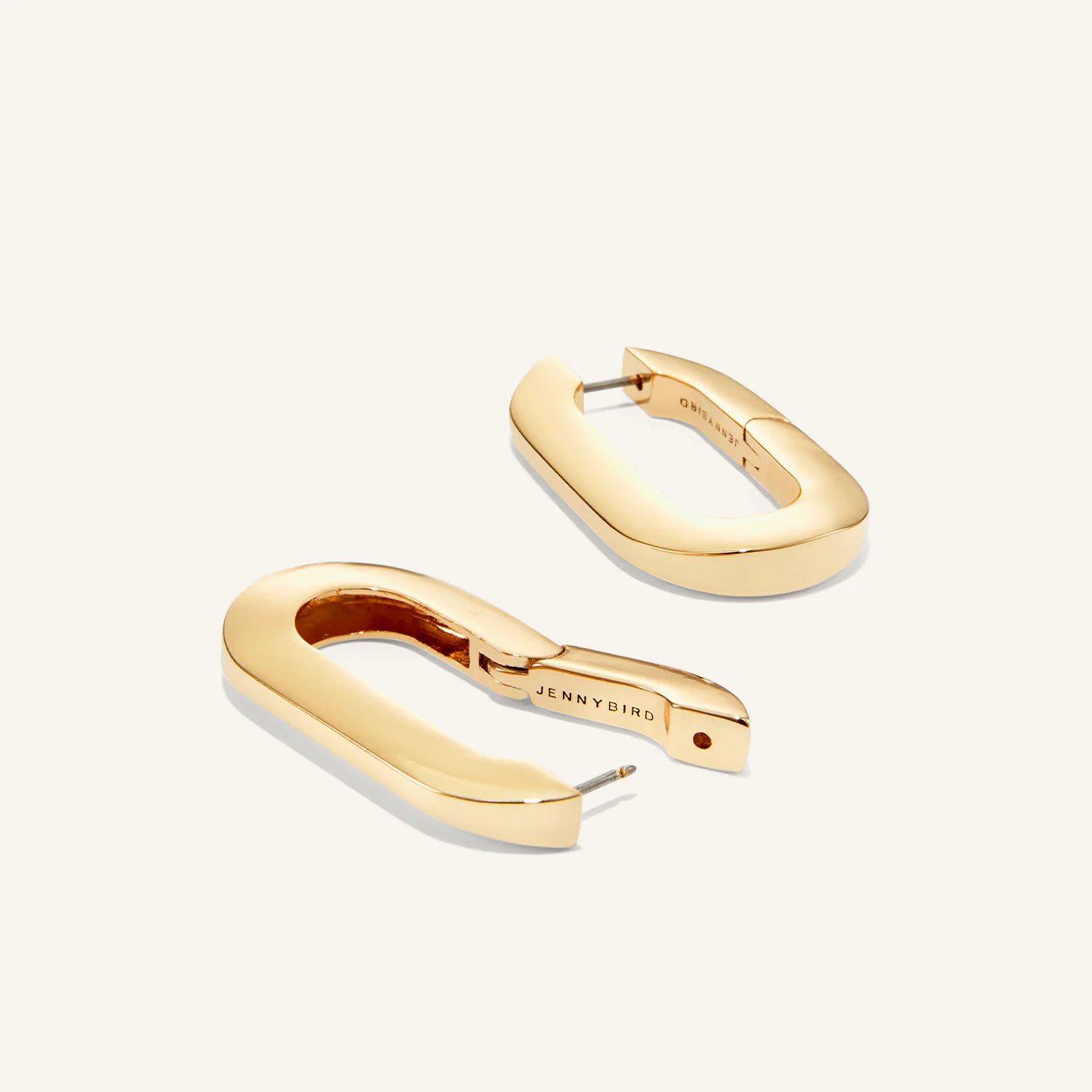 Mega U-Link Earrings - Gold