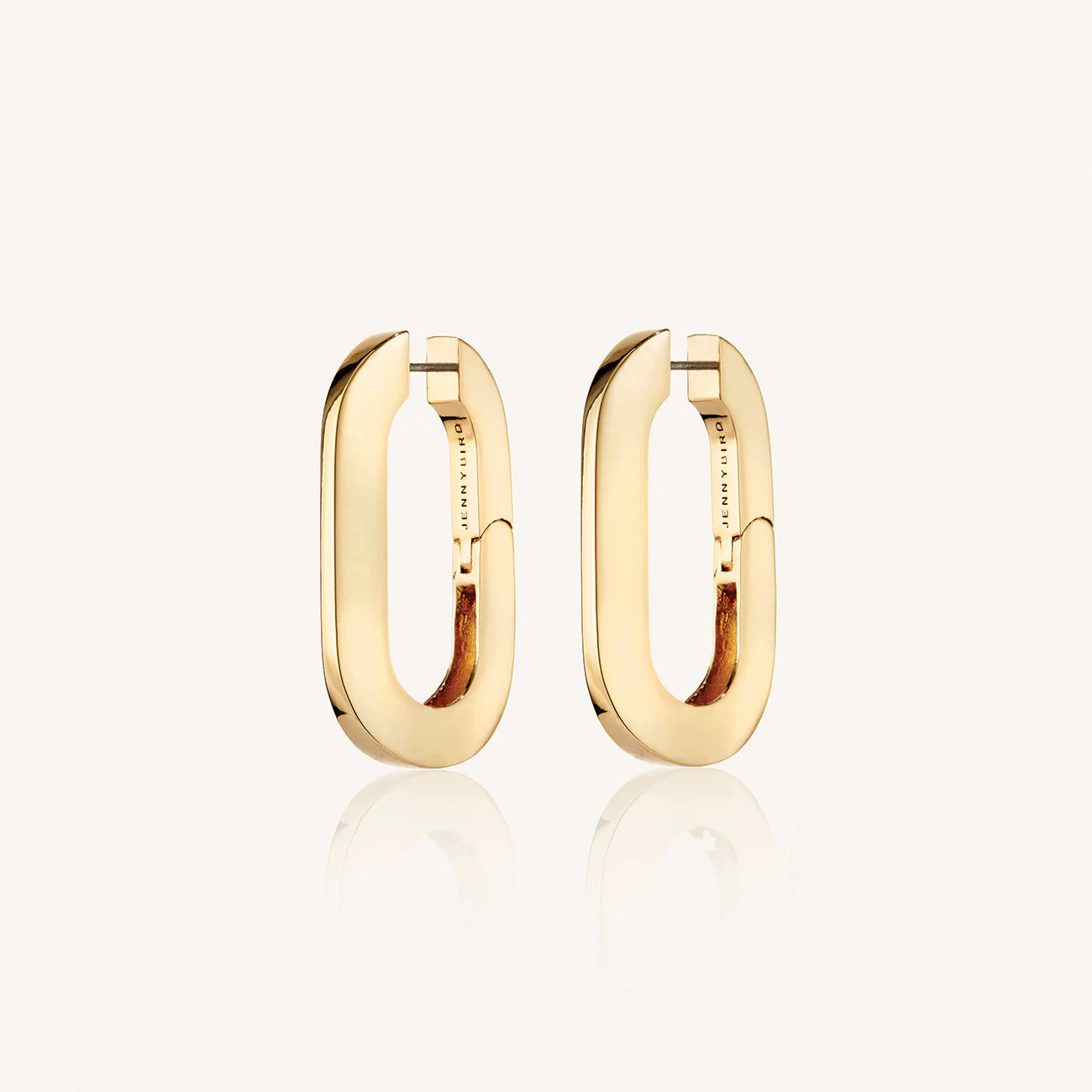 Mega U-Link Earrings - Gold