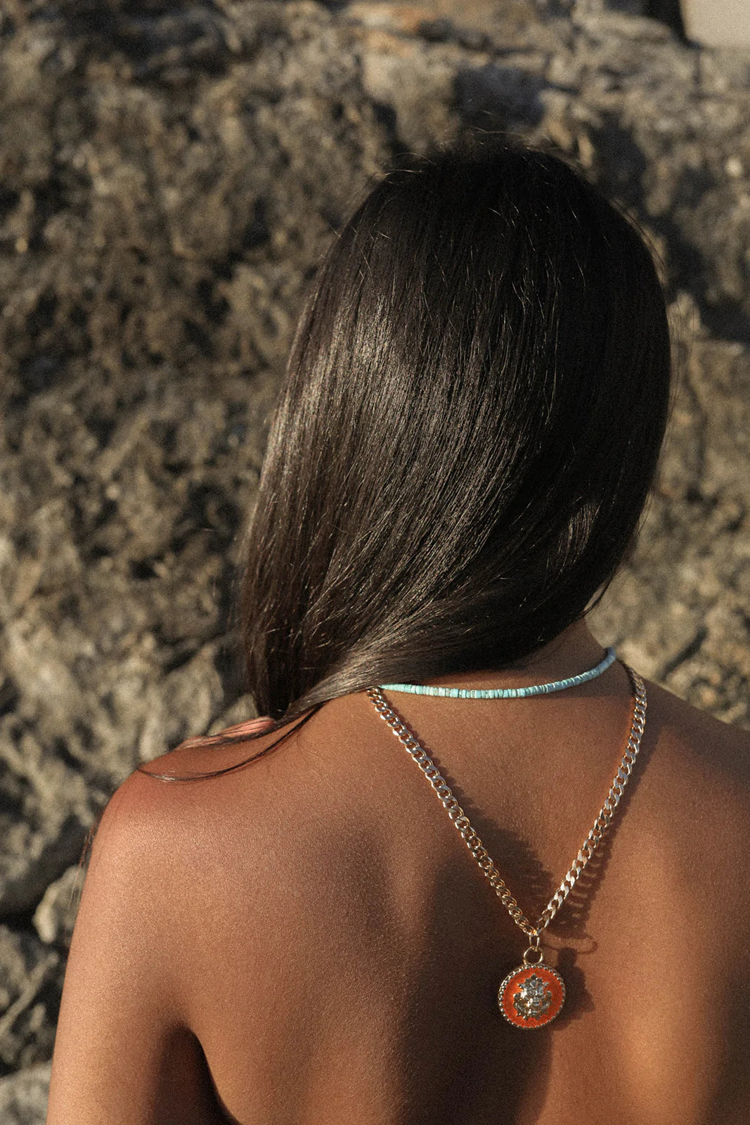 Leo Pendant Necklace w/ Curb Chain