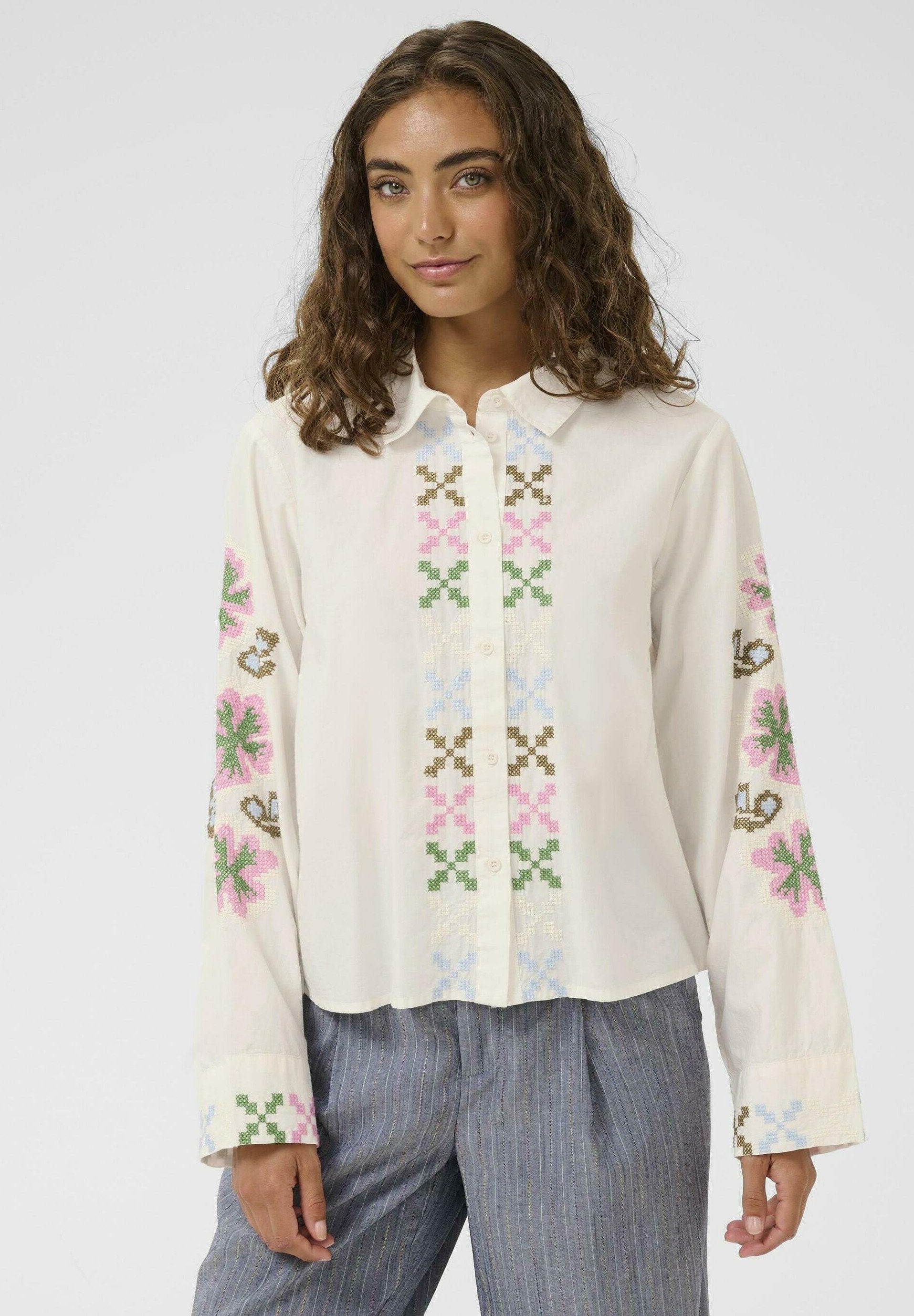 Breezy Shirt With Embroidery