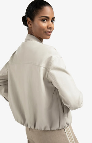 Short Faux Leather Jacket