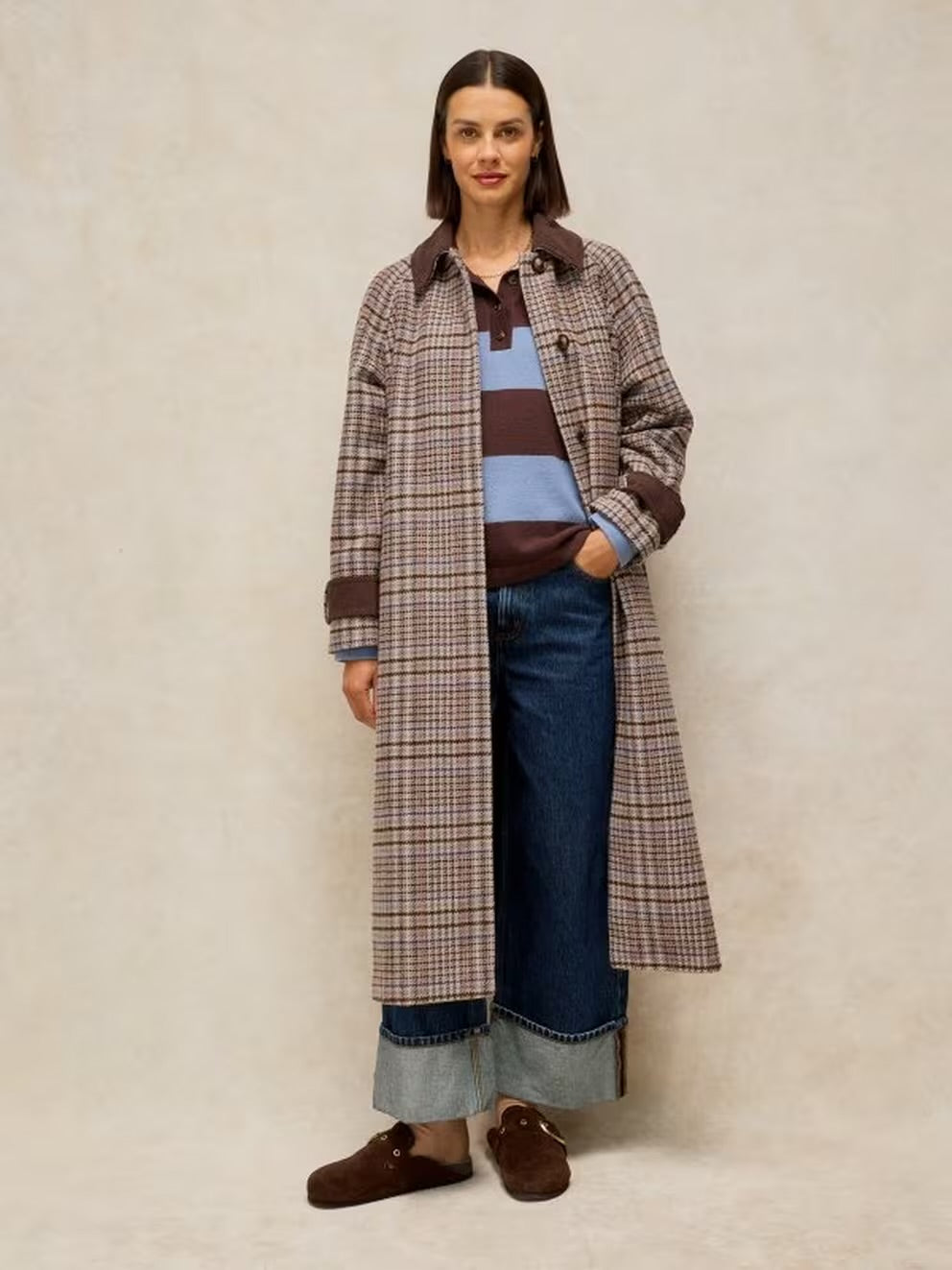 Emmeline Check Coat