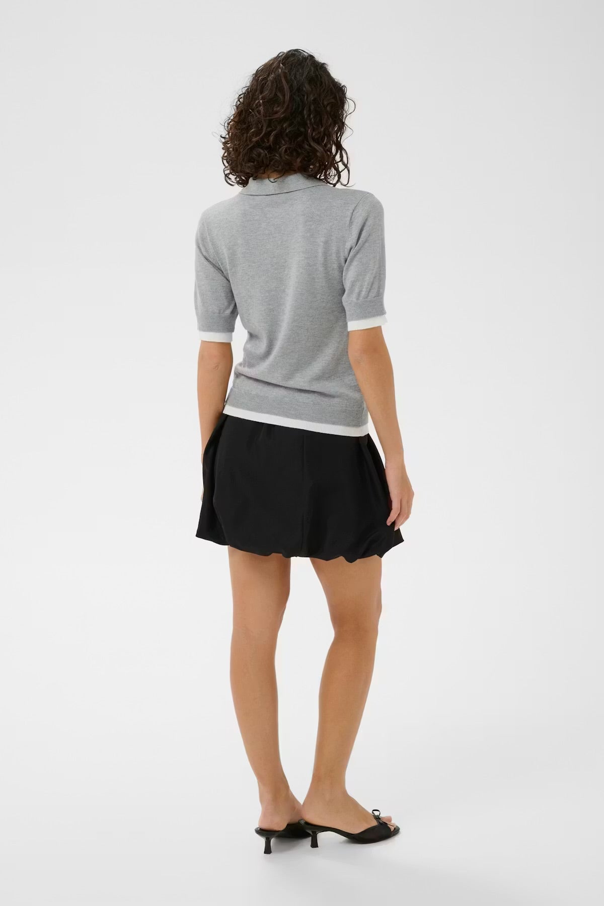 Lizza Contrast Knit Polo