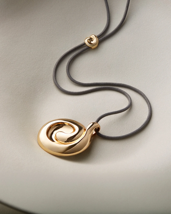 Nico Mirror Pendant Rope Necklace