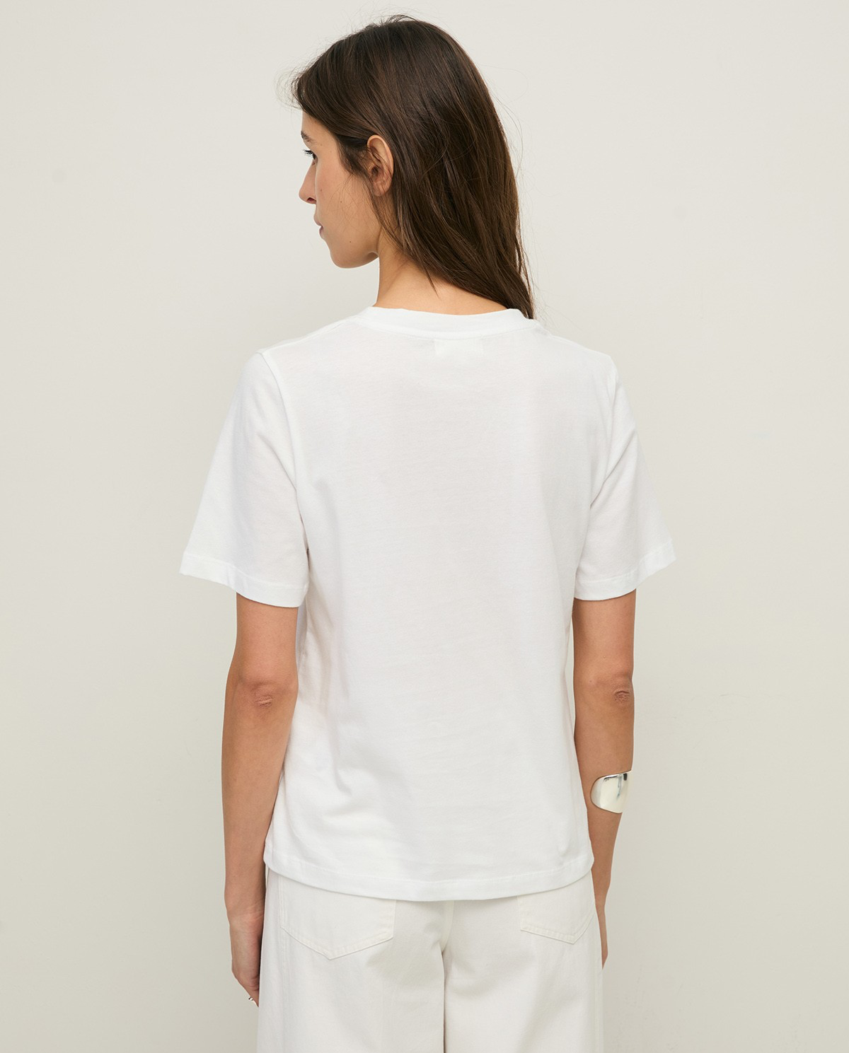 Organic Cotton T-Shirt with Round Neckline