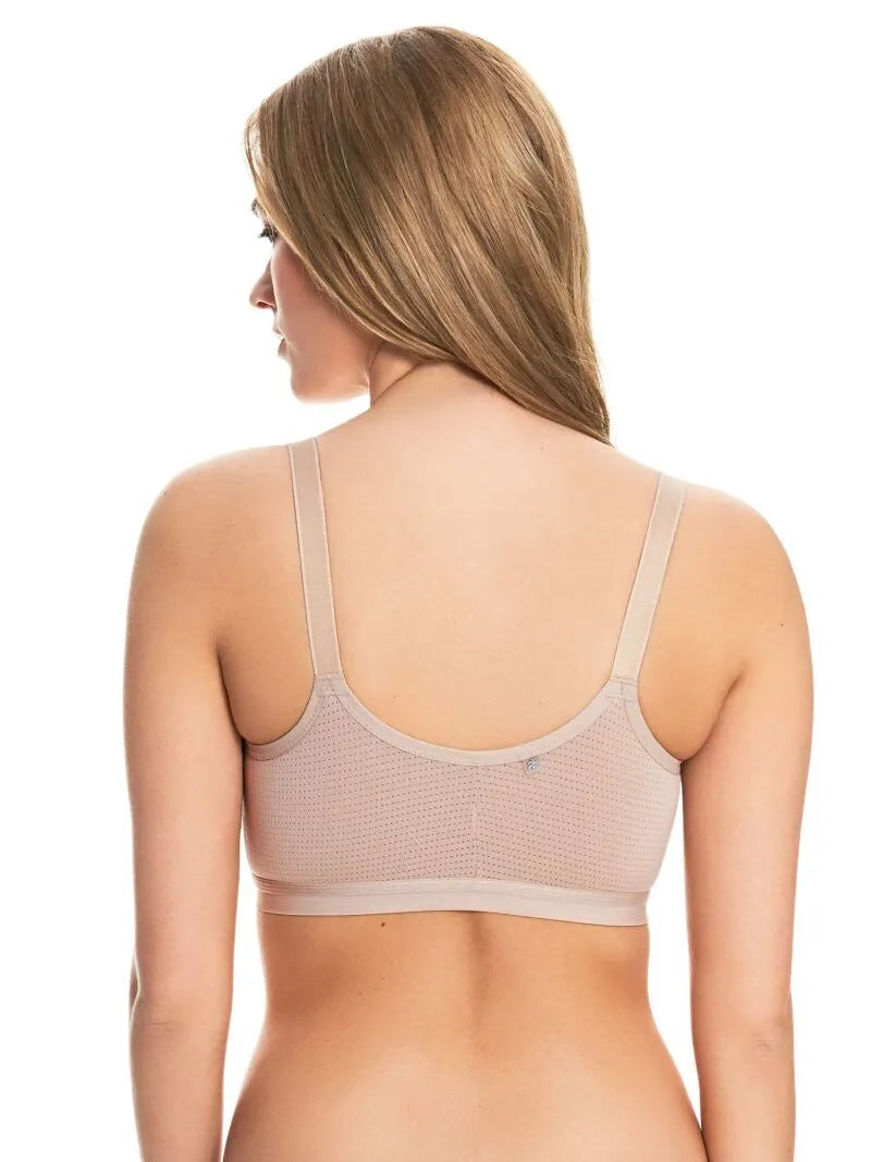 Wire-Free Silver Post-Surgery Bra