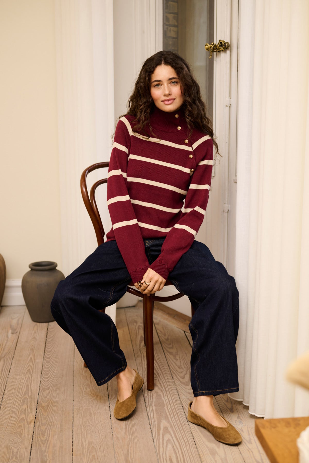 Dela Button Pullover