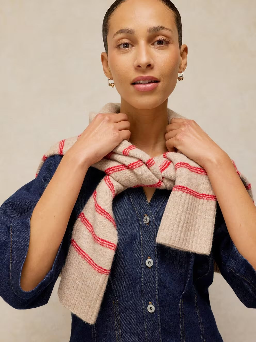Luna Denim Pleat Dress
