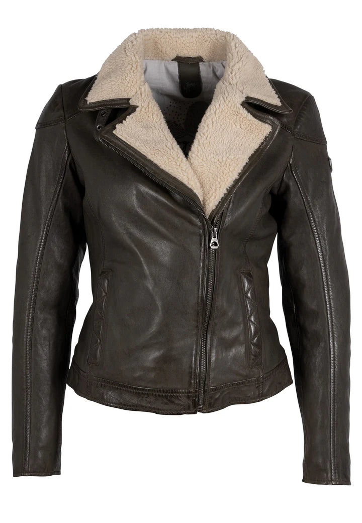Jenja Sherpa Leather Jacket