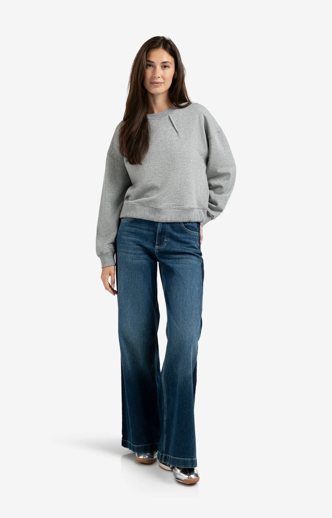 Sweatshirt With Pleat Detail