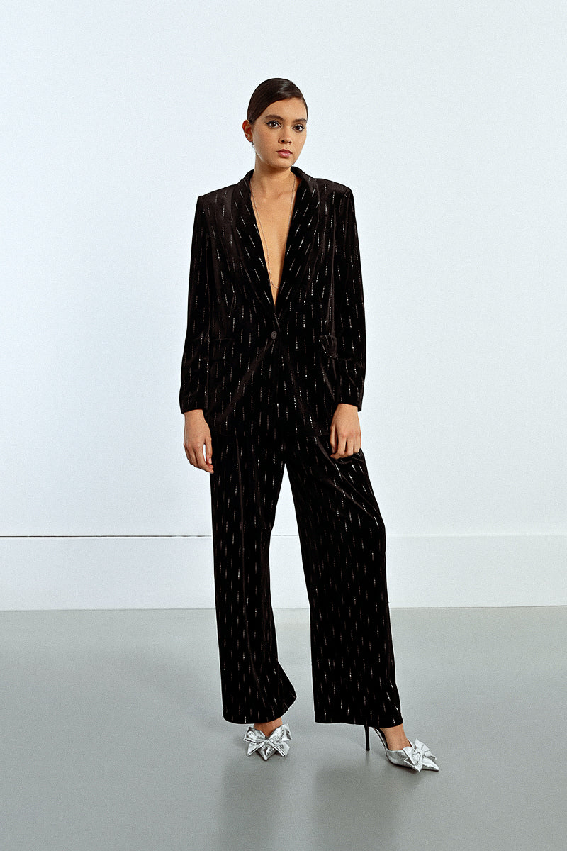 Oversized Velvet Blazer