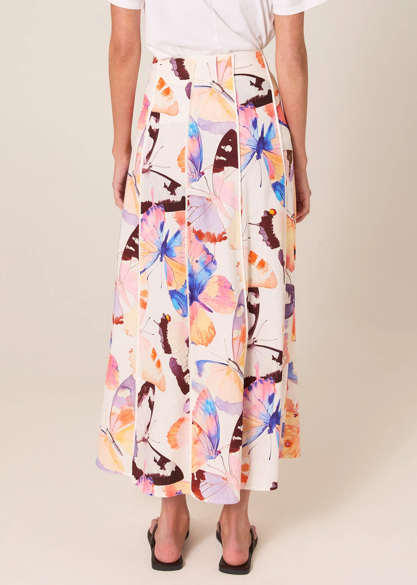 Mariposa Print Maxi Skirt