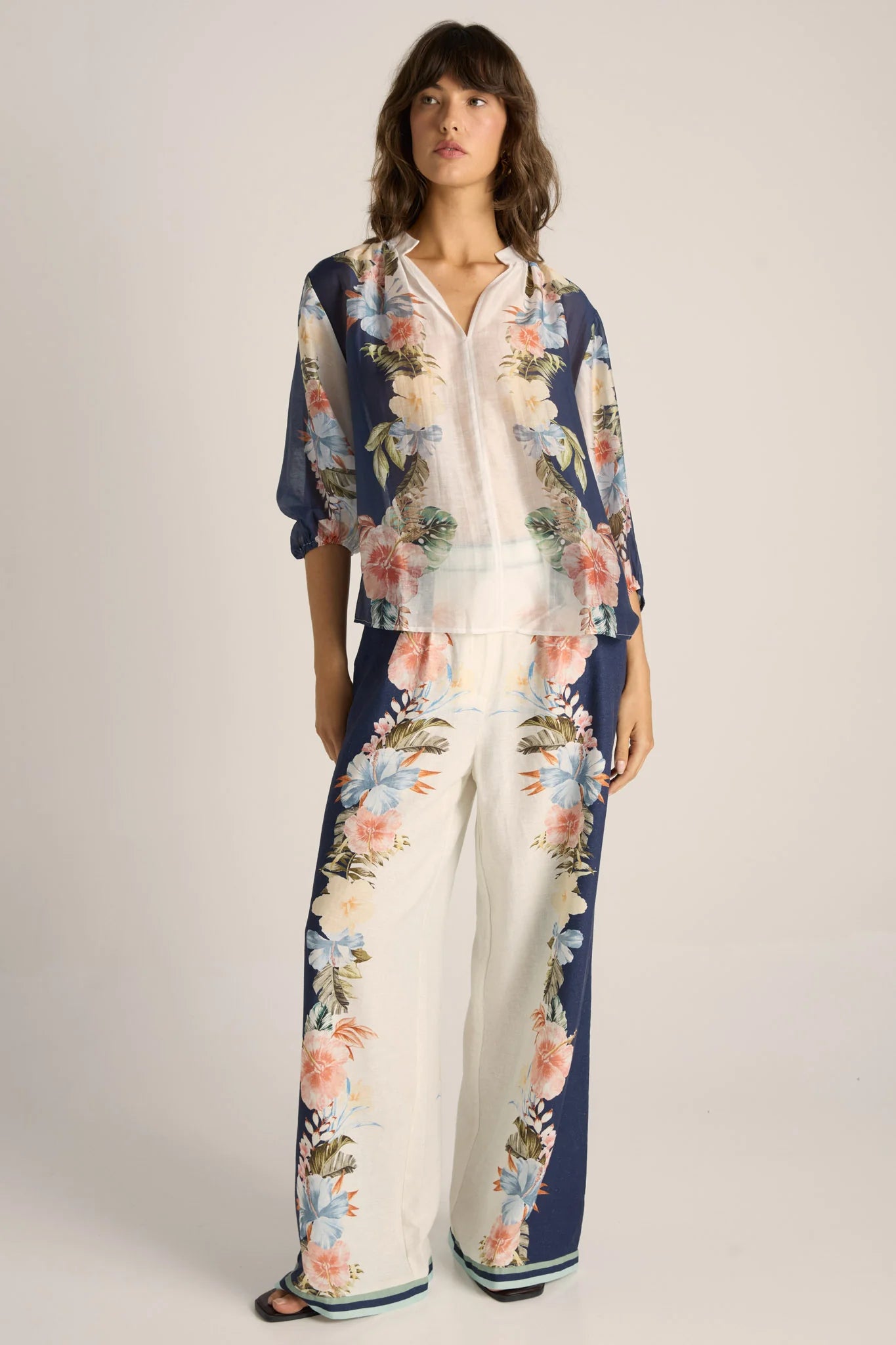 Solara Split Neck Blouse